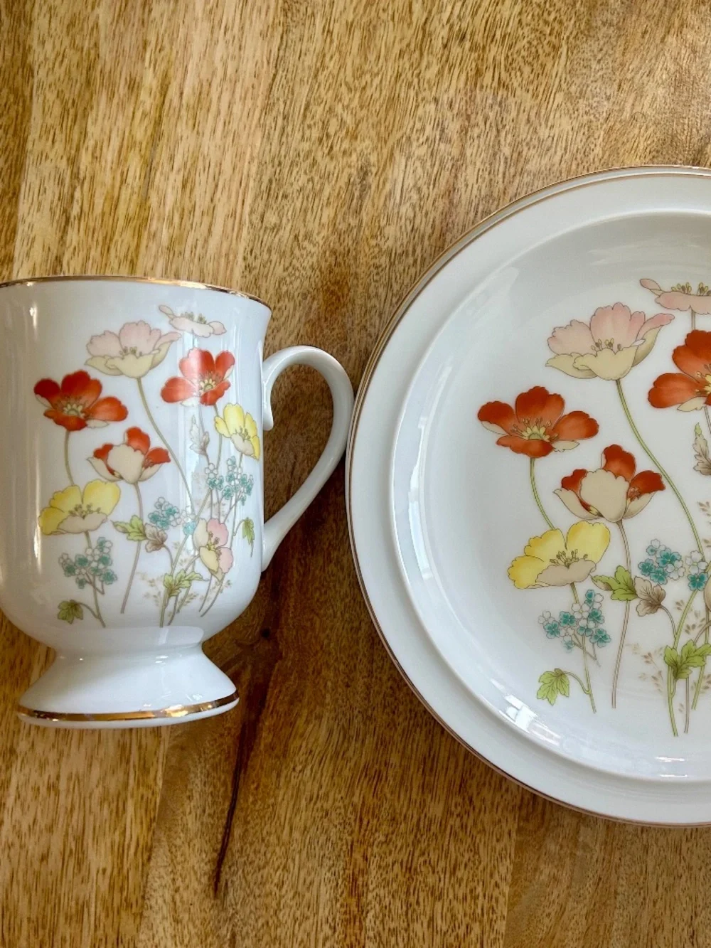 Painted Poppy  Fanci Florals Collection — 2 piece set